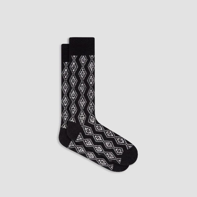 Compression Foot Socks-Geometric Mid-Calf Socks