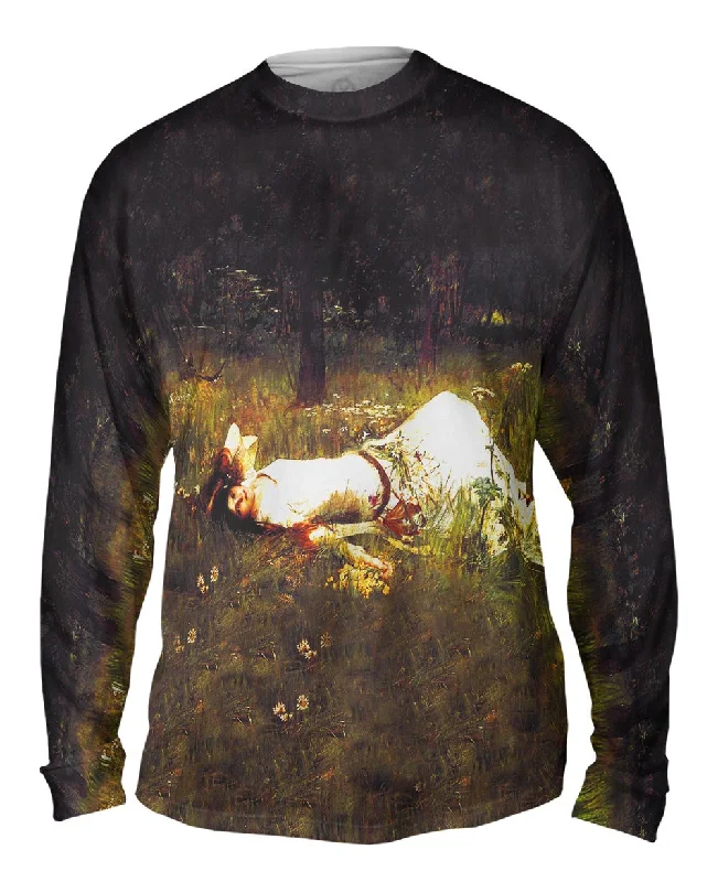 Formal Long Sleeve-John William Waterhouse - "Ophelia Field" (1889)