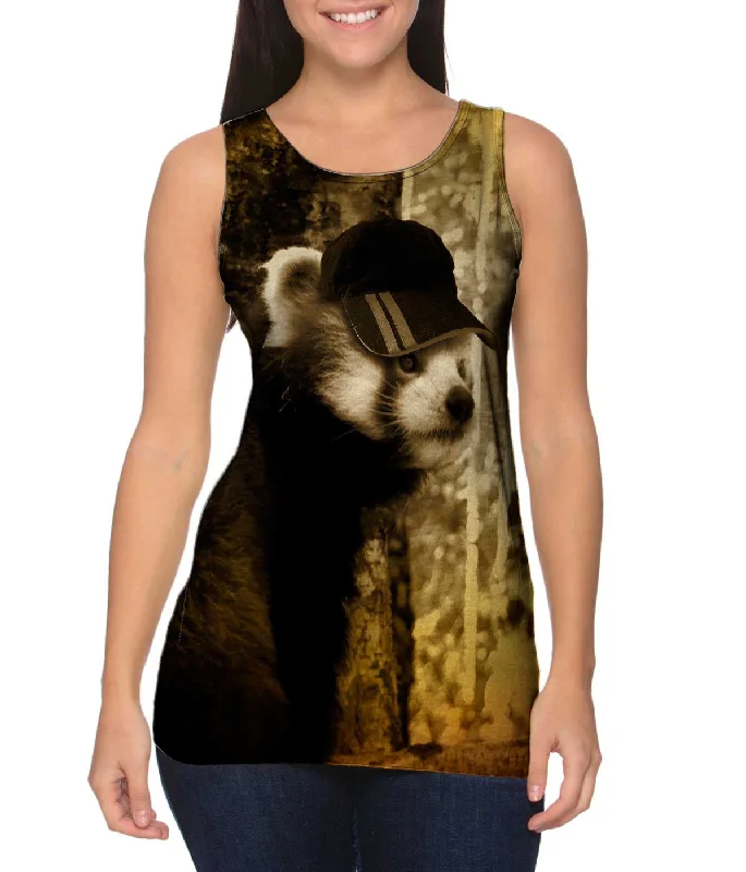 Oversized Tank-Cap Red Panda