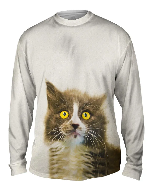 Shirt Jacket Long Sleeve-Look At Me Kitty Cat