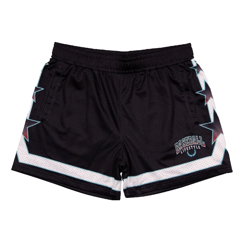 Sustainable Shorts-Champions Star Shorts - Black/Teal