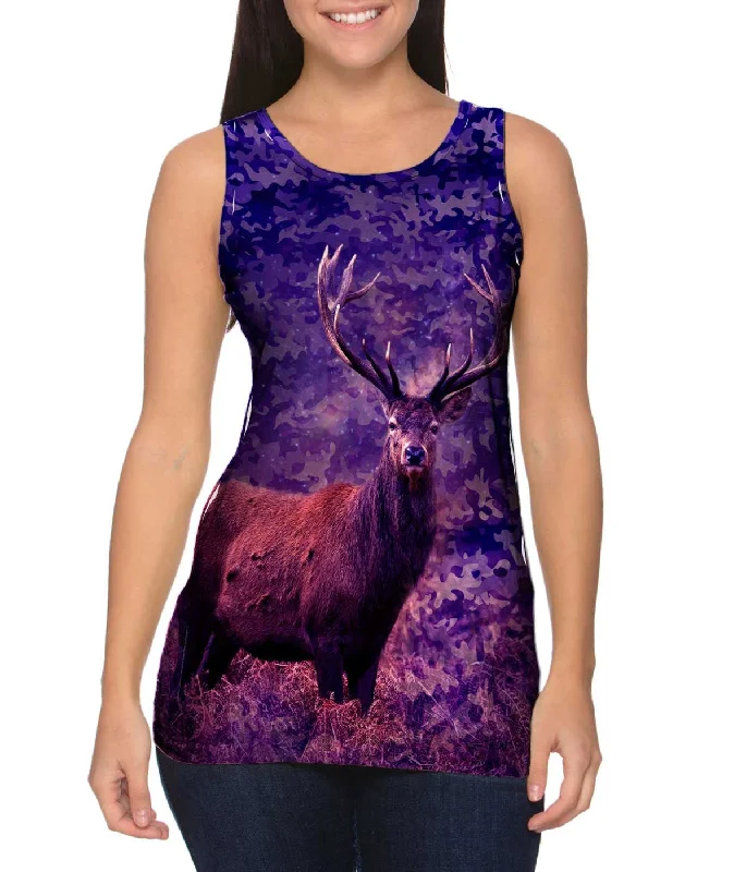 High Neck Sleeveless-Camouflage Starlight Deer