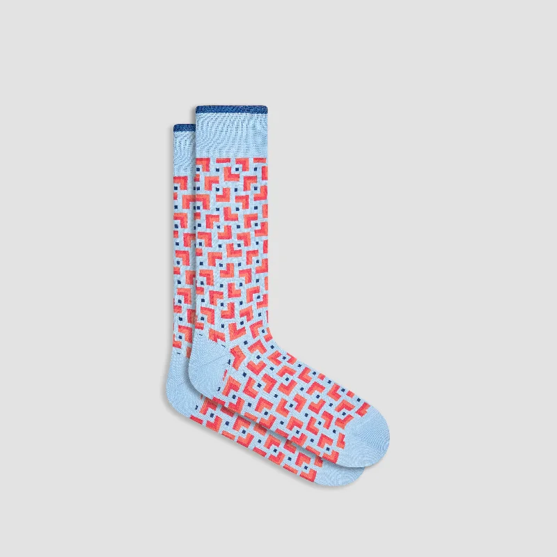 Winter Socks-Geometric Mid-Calf Socks