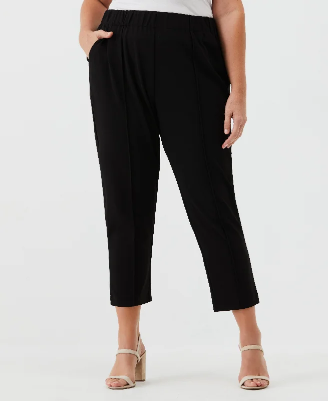 Wool Pants-Plus Size Easy Pull On Pant