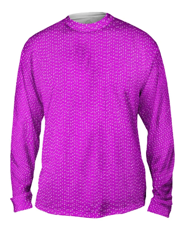 Work Long Sleeve Shirt-Lots Of Love Purple Heart