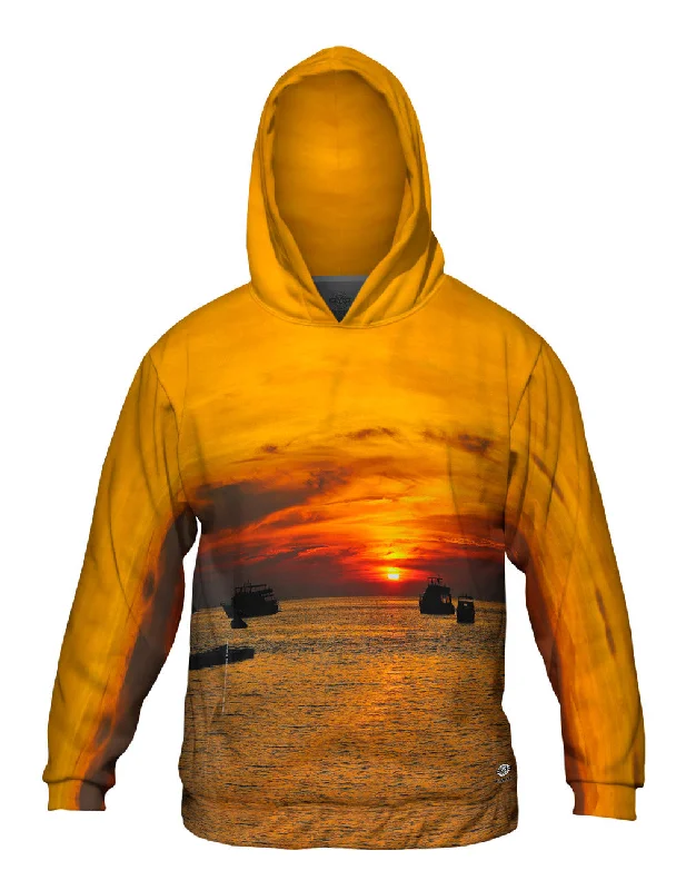 Vintage Hoodie-Day Dreaming Sunset Boat Life