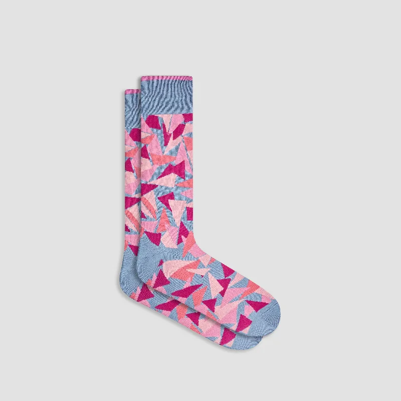 Footie Socks-Abstract Mid-Calf Socks