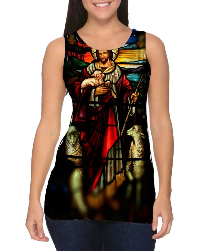 Yoga Tank-"St Johns Ashfield Stained Glass Good Shepherd"