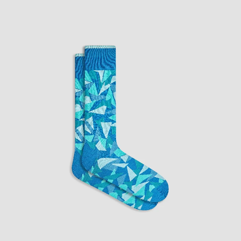 Compression Leg Socks-Abstract Mid-Calf Socks