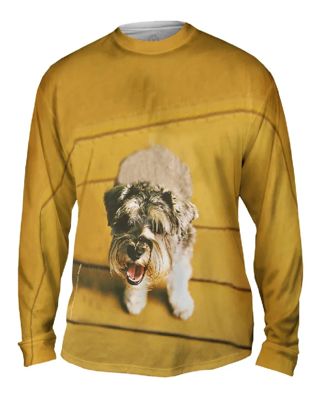 Breathable Long Sleeve-Mini Schnauzer Barking