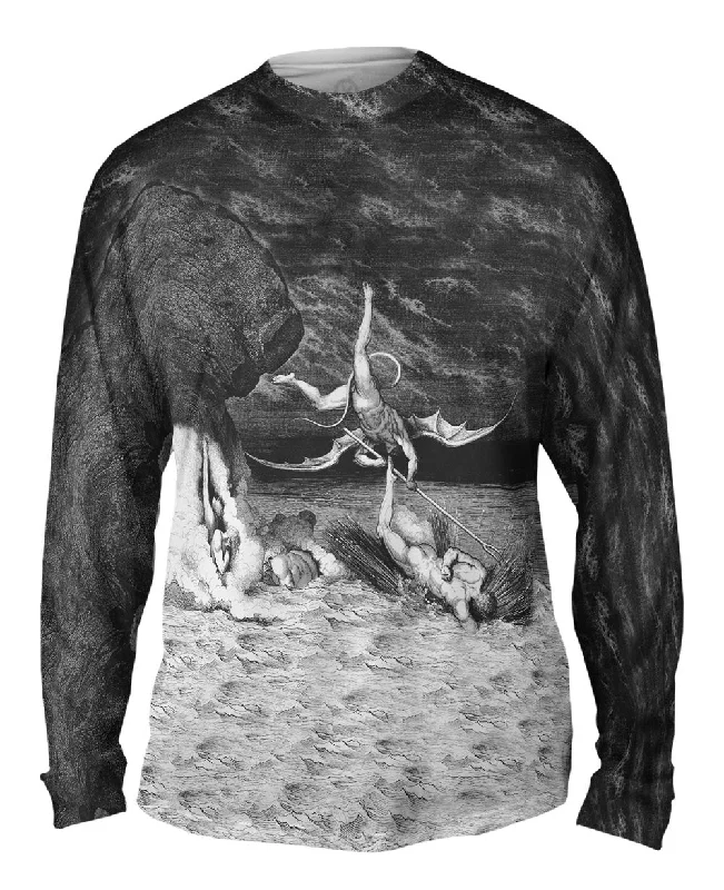 Pilates Long Sleeve-Gustave Dore - "The Inferno Canto 22" (1857)