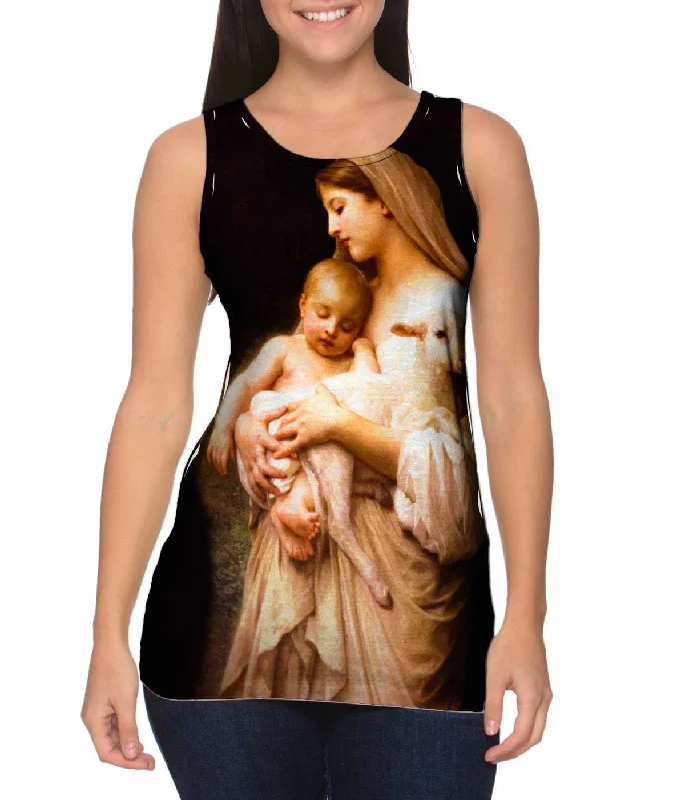 Football Tank-"Virgin Mary Jesus and a lamb"