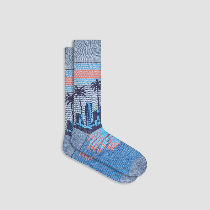 Heavyweight Socks-Skyline Mid-Calf Socks