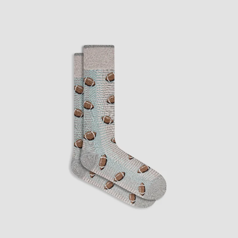 Slip-On Socks-Football Mid-Calf Socks