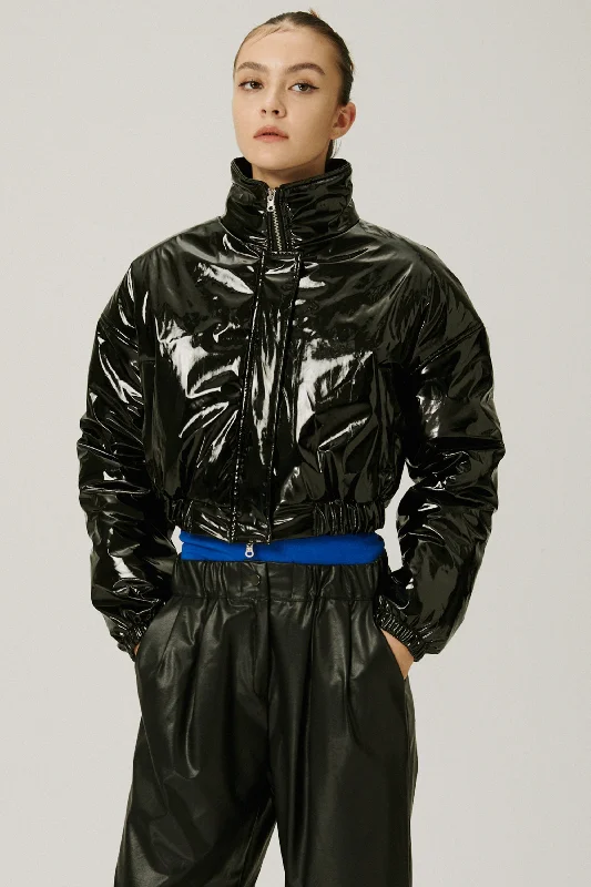 Breathable Jacket-Haley Coated Puffer Jacket