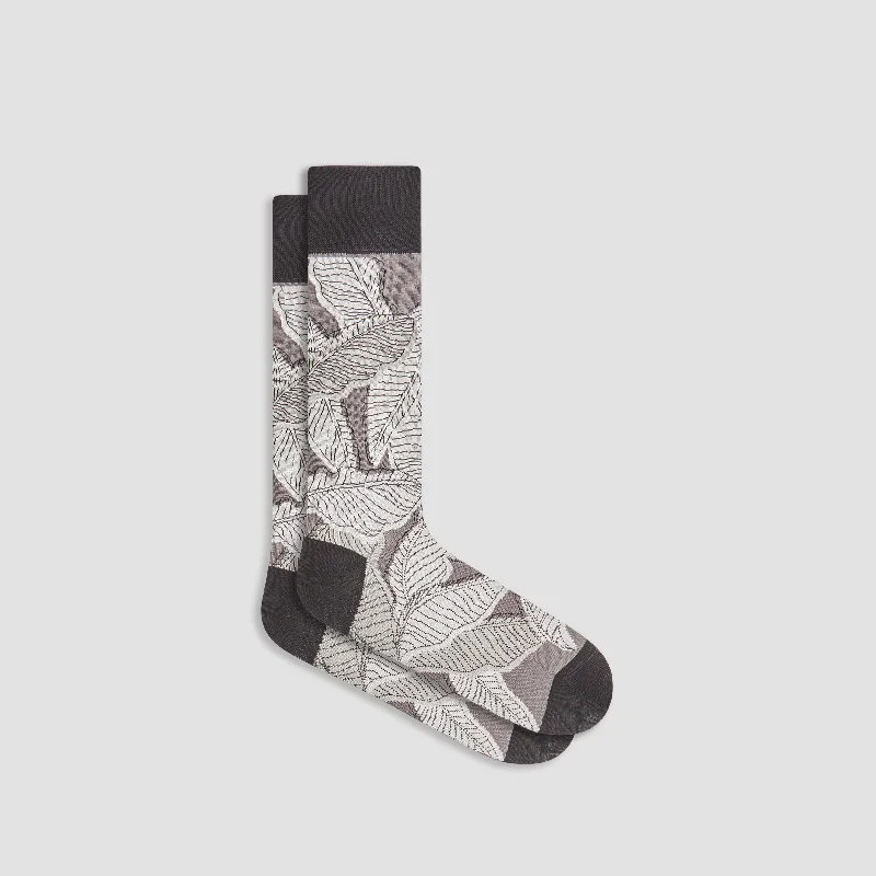 Quick-Dry Socks-Leaves Mid-Calf Socks