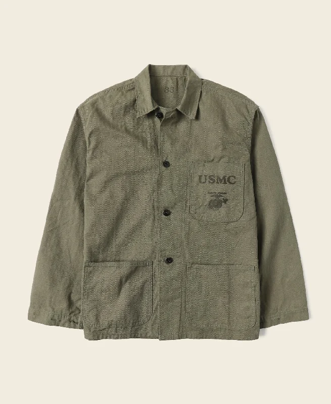 Layered Jacket-USMC P-41 HBT Utility Jacket