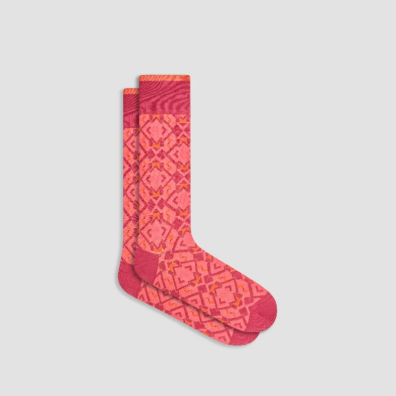 Sports Team Socks-Geometric Mid-Calf Socks