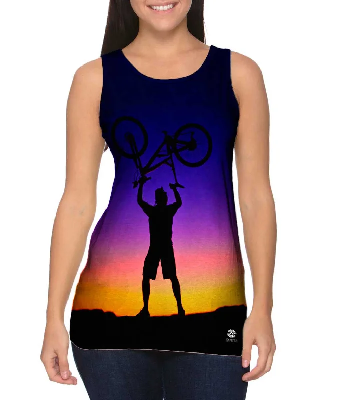 Text Tank-Biker Sunset Victory