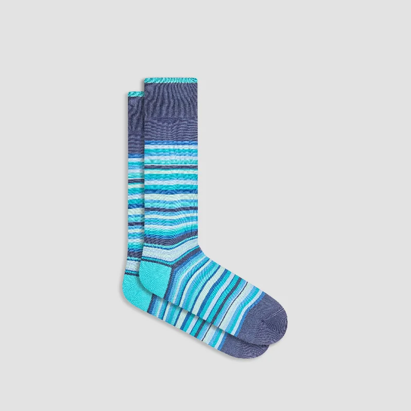 Women’s Socks-Striped Mid-Calf Socks