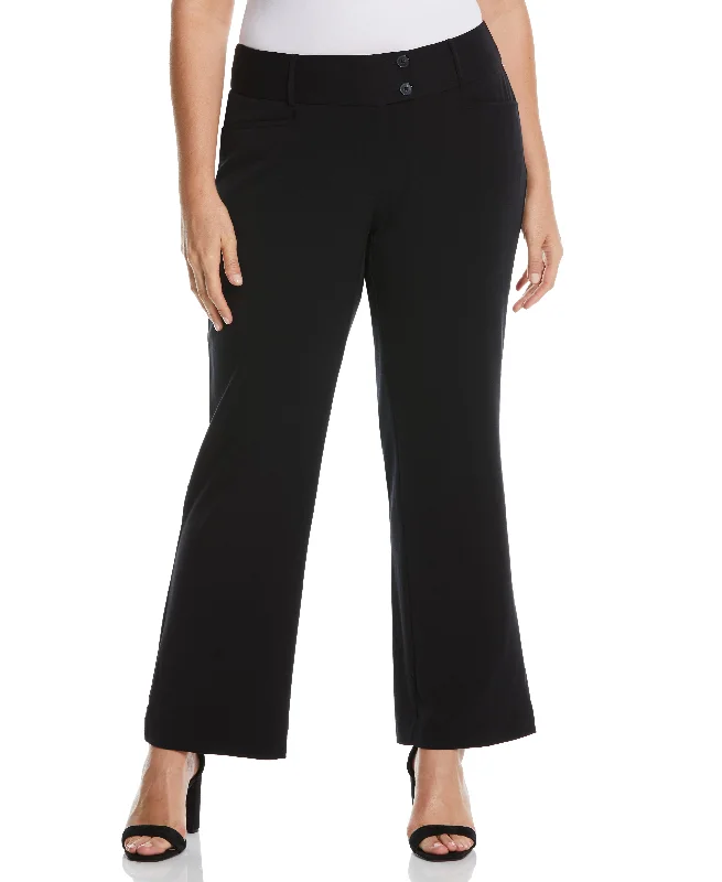 Adventure Pants-Plus Size Gabardine Bootcut Pant - Curvy Fit