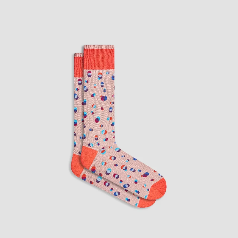 Cushioned Socks-Geometric Mid-Calf Socks