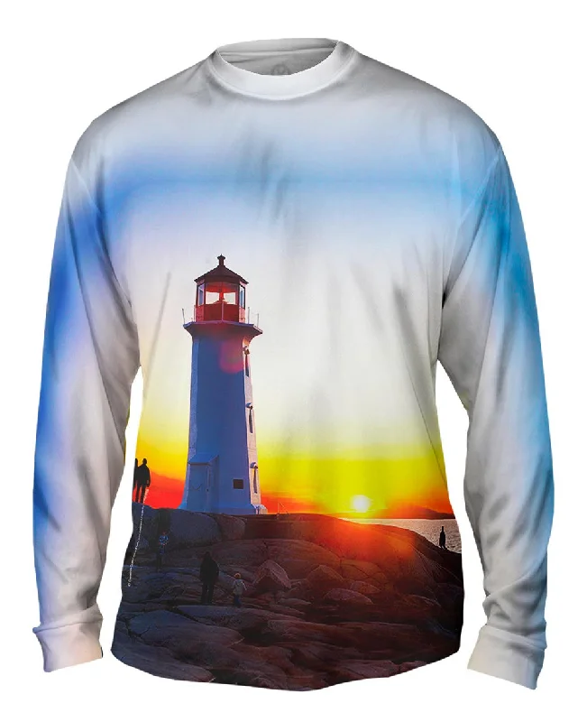 Fall Long Sleeve-Lighthouse Sunset