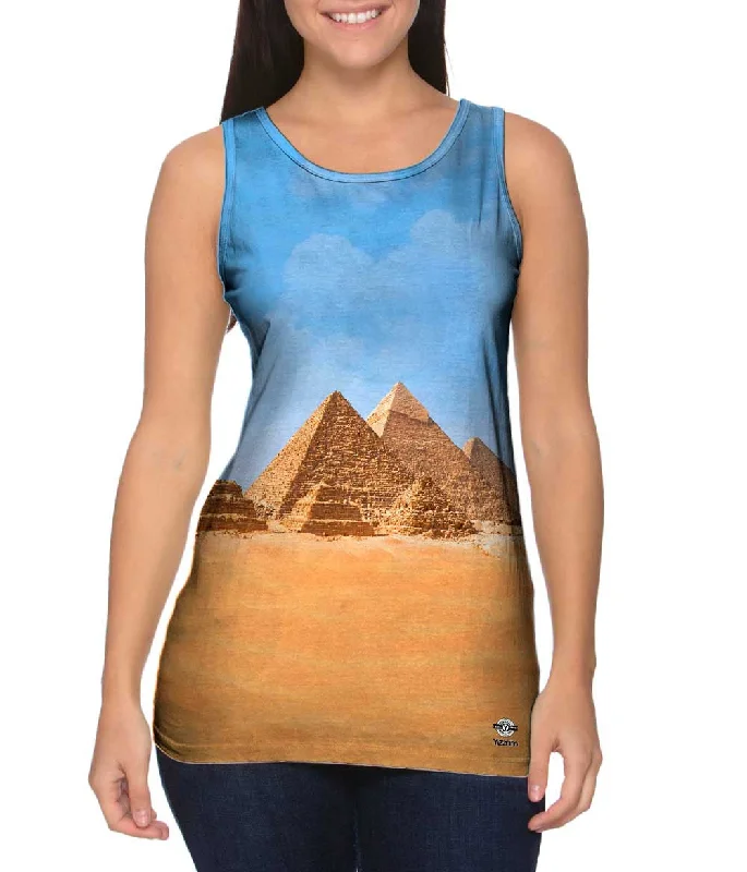 Scoop Neck Tank-All Gizah Pyramids