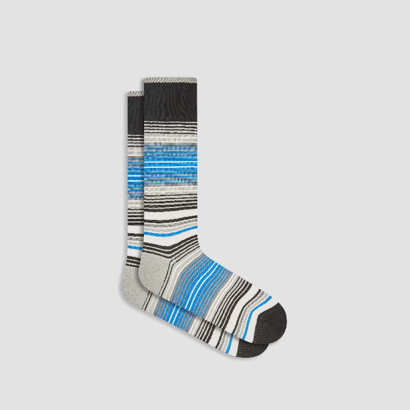 Calf-Length Socks-Striped Mid-Calf Socks