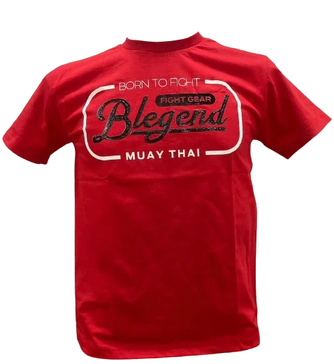 Aesthetic T-Shirt-Blegend Muay Thai, Boxing T-shirt  Rebin Red