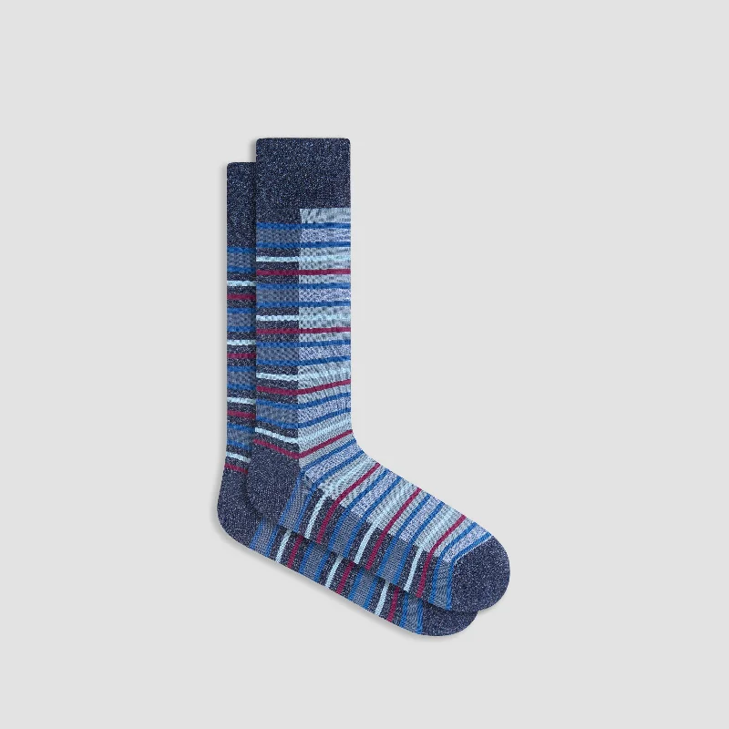 Soccer Socks-Striped Mid-Calf Socks