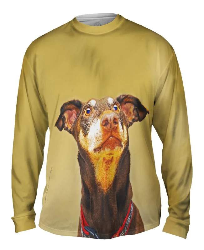 Printed Long Sleeve-Is That Bacon Golden Doberman Pinscher