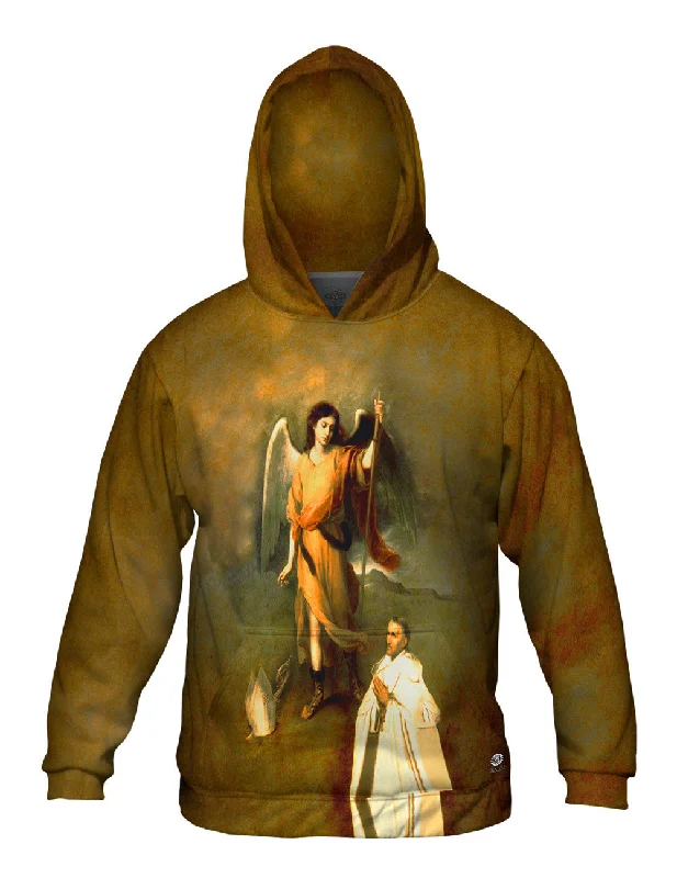 Gothic Hoodie-Bartolome Esteban Murillo - "Saint Raphael the Archangel" (1680)