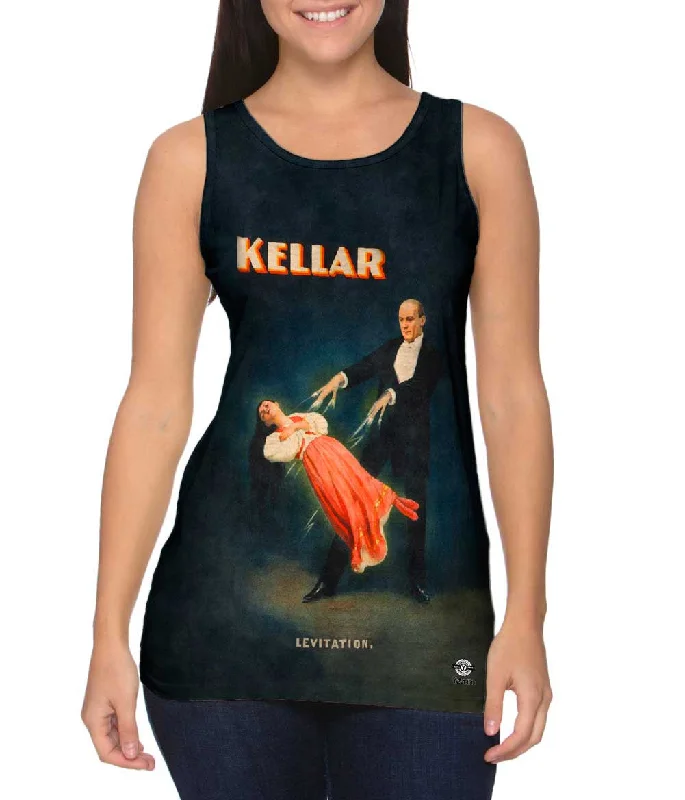 Fitted Tank-"Kellar, Levitation, Magician Poster"