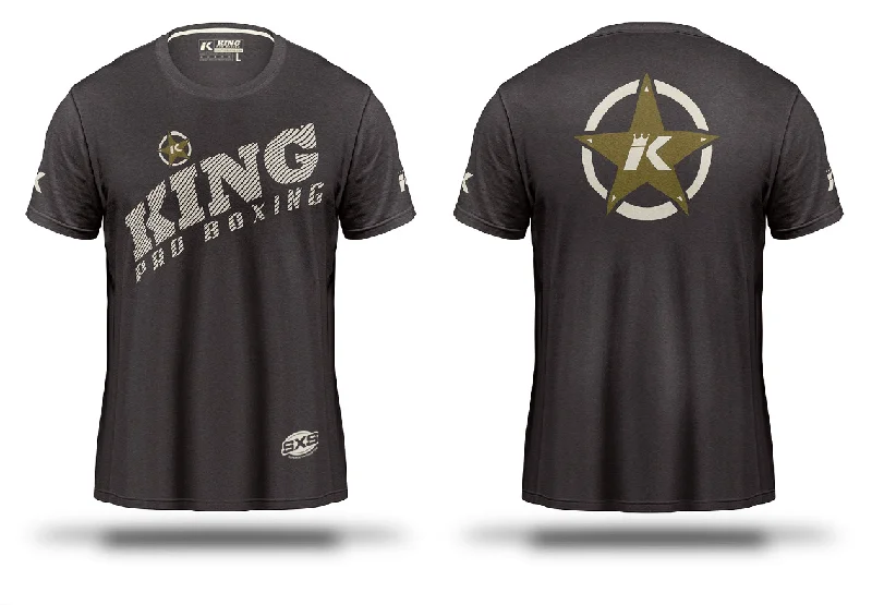 Motorcycle T-Shirt-King pro Boxing T-shirt KPB Vintage Grey