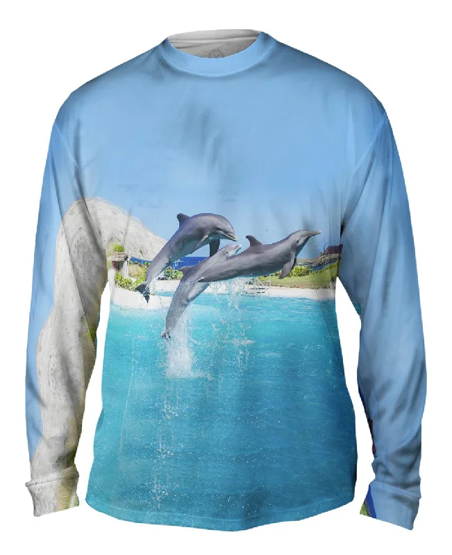 Boho Long Sleeve-Jumping Dolphin