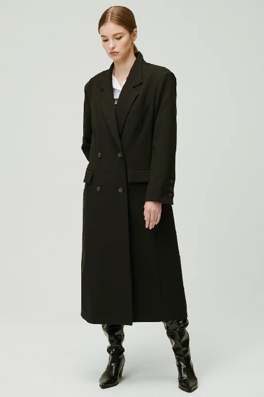 Lightweight Jacket-Marie Double Breasted Coat