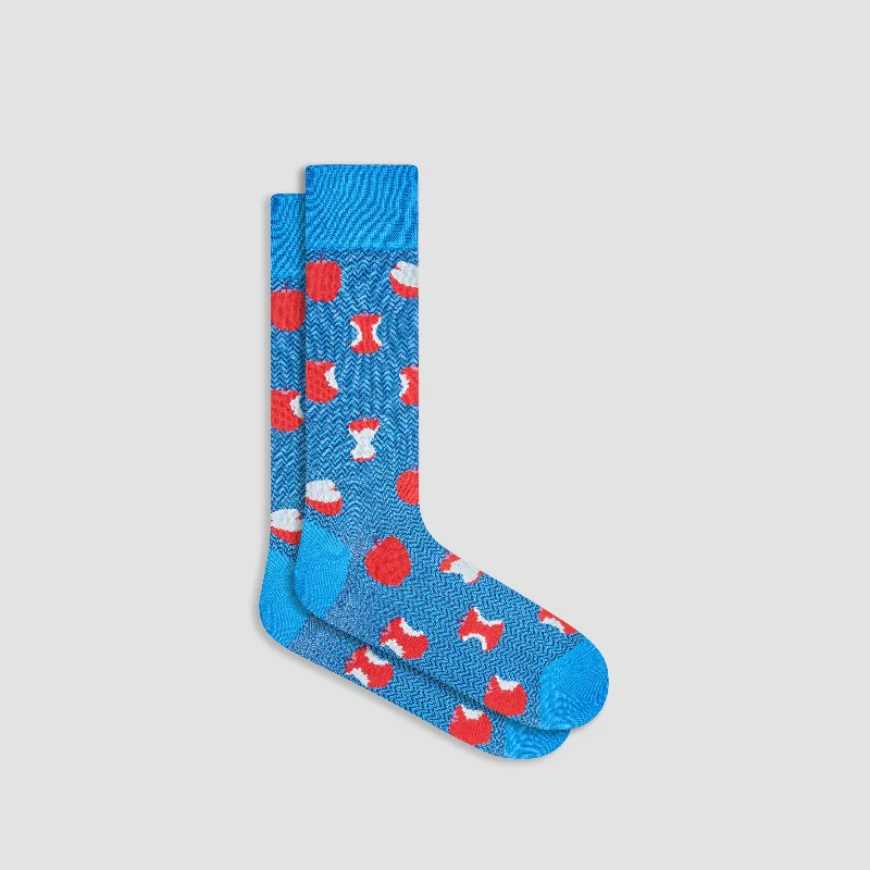 Compression Socks-Red Apples Mid-Calf Socks