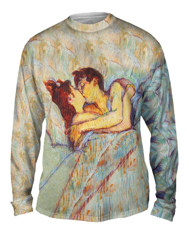 Sustainable Long Sleeve-Henri De Toulouse Lautrec - "In Bed The Kiss" (1892)