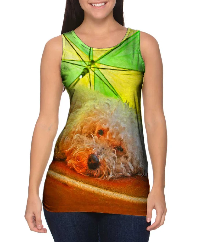 Sleeveless Shirt-Beach Bum Poodle