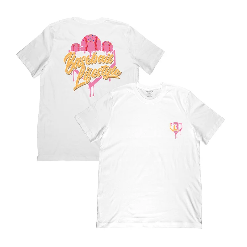 Mountain T-Shirt-Ice Cream Tee - Strawberry