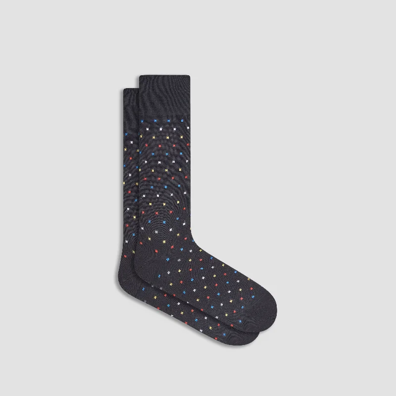 Casual Crew Socks-X-Stitch Mid-Calf Socks