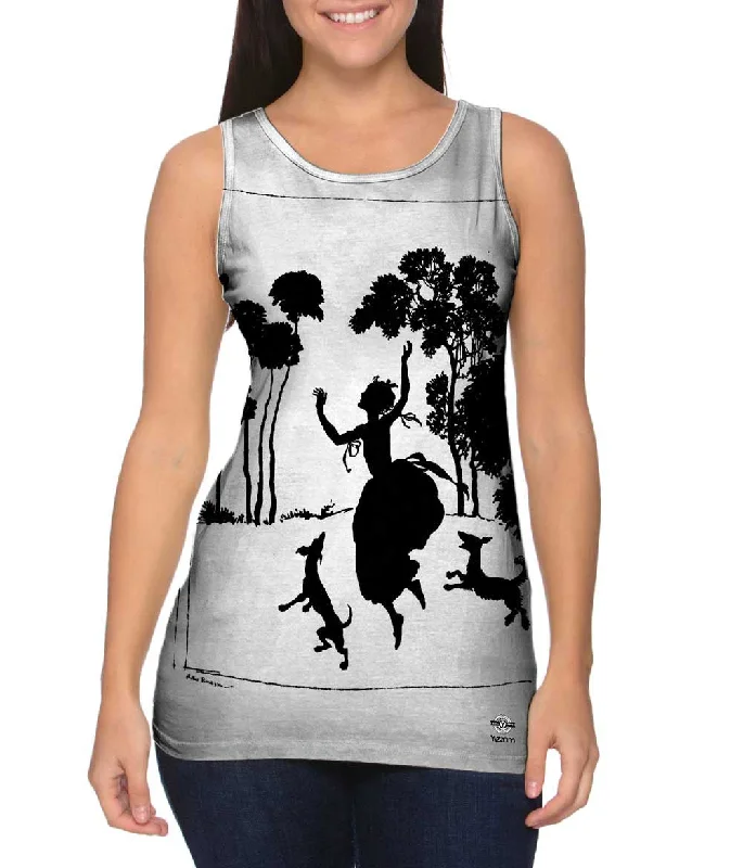 Casual Sleeveless-Arthur Rackham - "Cinderella Silhouette Illustration" (1919)