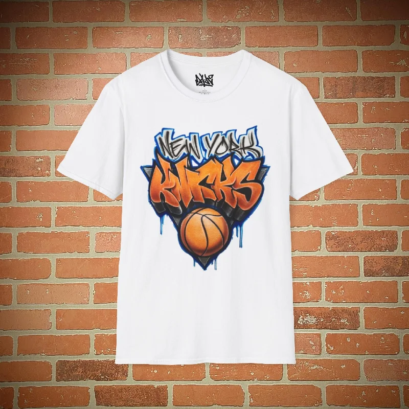 Retro T-Shirt-NY Knicks Graffiti T shirt