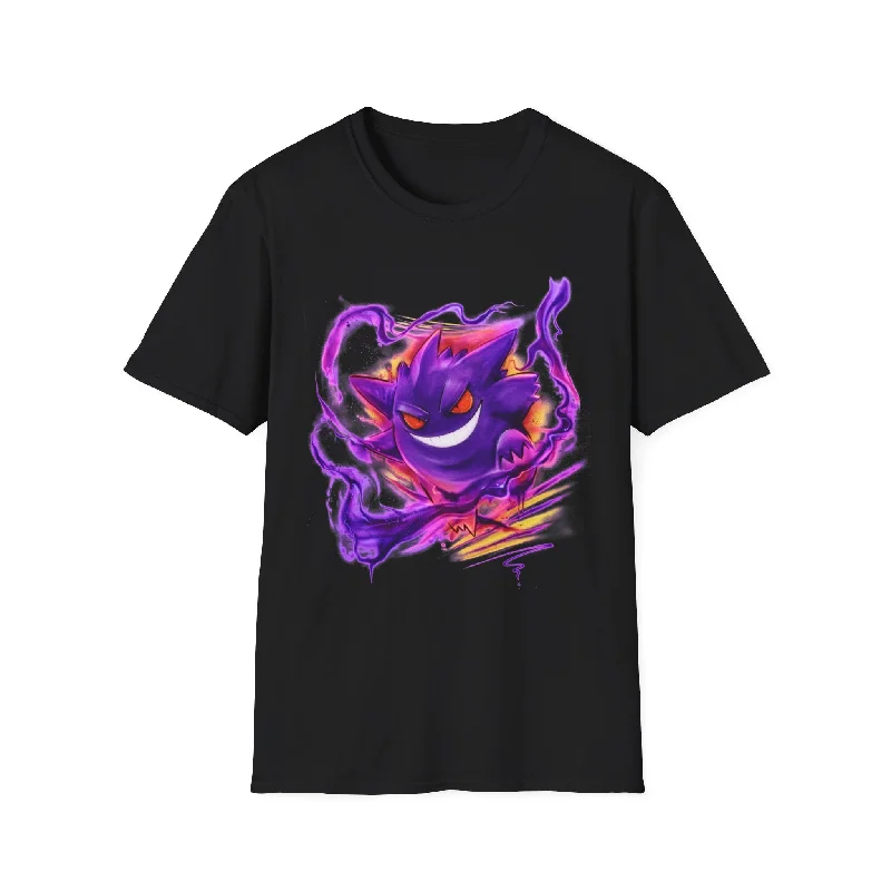 Casual T-Shirt-Ghostly Mischief Airbrush Unisex Jersey Short Sleeve Tee