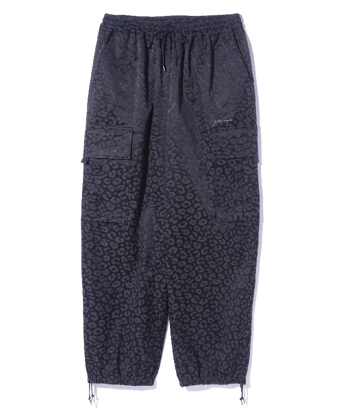 Sweatpants-EASY LEOPARD CARGO PANTS