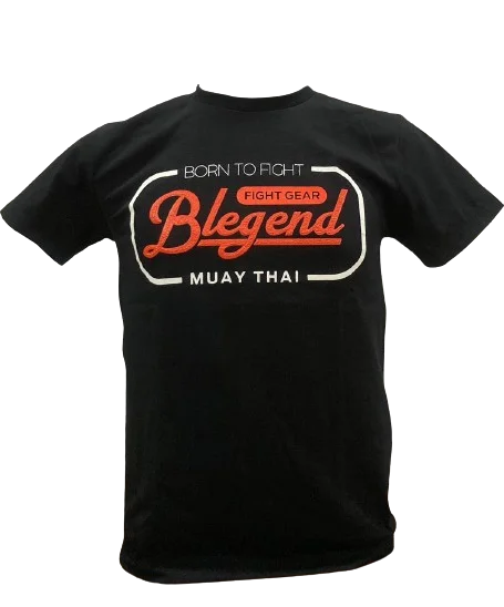 Cartoon T-Shirt-Blegend Muay Thai, Boxing T-shirt  Rebin Black