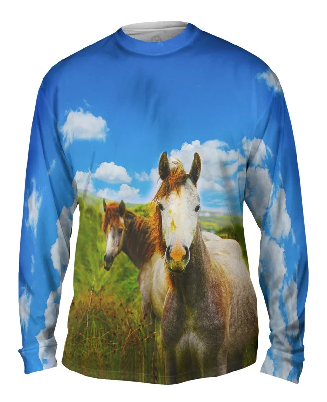 Embroidered Long Sleeve-Ireland Horse