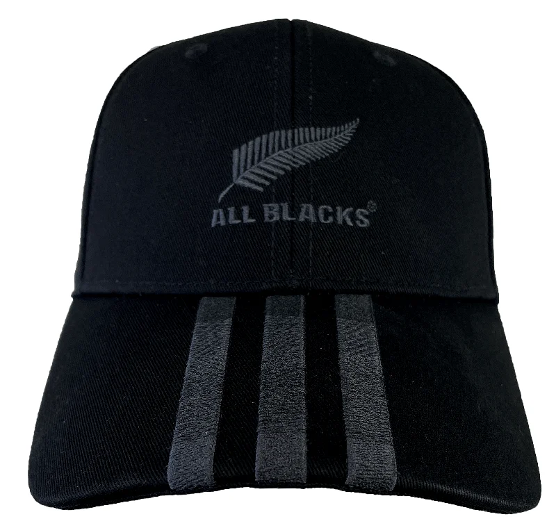 Camouflage Hat-Adidas All Blacks 3-Stripe Cap