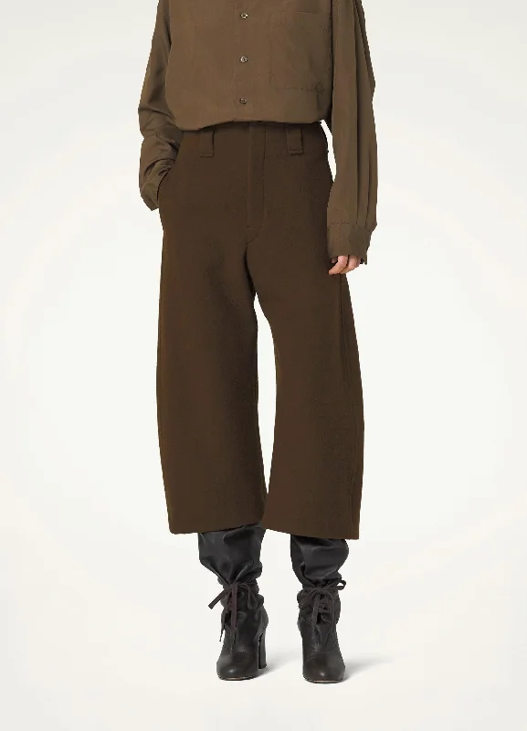 Work Pants-CROPPED CURVED PANTS